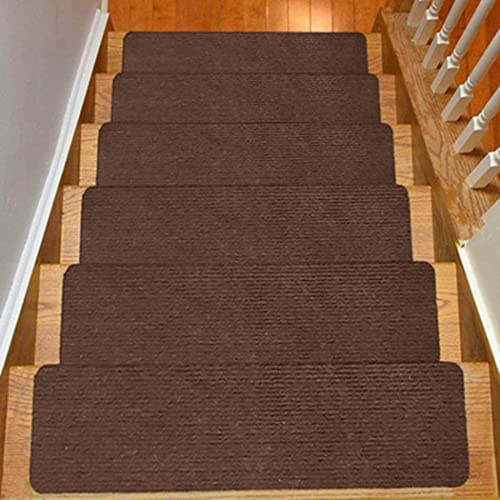 RANRAO Tappetino antiscivolo per scale in legno massiccio per pavimenti e scale per scale