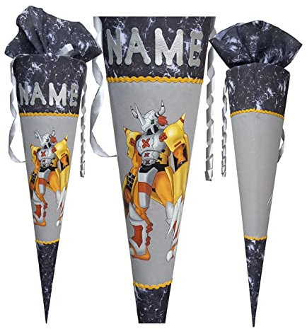 Schultüte passend zum ReflektBär Ergobag/mit Name/für Jungen/Blitz/genähte/Anime/Wunschname