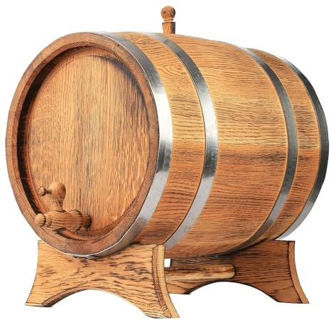 MB Manufaktura Barel Träfat Ekfat Naturlig Ek Whiskyfat Vinfat Ekvinfat Liten spritfat Ekfat Stor ekfat Kolad Ekfat Whiskyfat Med Kran Vintage åldrande Ek Fat Bord Hem Bar Dekor Konjak 20 liter