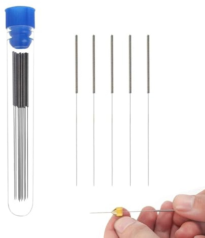 BORDSTRACT Kit de nettoyage pour buse d'imprimante 3D 5 aiguilles de 0 4 mm en acier inoxydable pour entretien et déboucher les buses