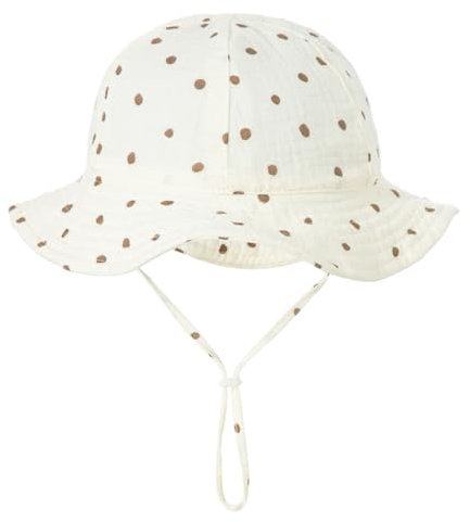 CATOR Bebé Niños Bucket Sun Hat,Algodón Sombrero de Sol Bebé,Pescador Gorra Protección de Sol Anti UV,Protección Solar Gorra de Playa para Niños,Circunferencia de cabeza recomendada 40-46cm(B)