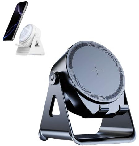 Altavoz Bluetooth con soporte para teléfono, estación de carga inalámbrica multifuncional, soporte de teléfono con sonido envolvente HD, soporte para teléfono móvil para oficina en casa