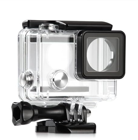 ShipeeKin New Replacement Underwater Waterproof Protective Dive Housing Case with Red Filters and Aintifog-Inserts for Gopro Hero 3+ 4 Camera (Hero 3 is not suitable)