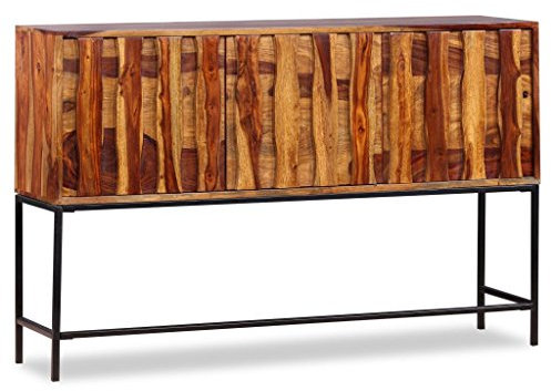 Festnight Sideboard Kommode aus Massives Sheesham-Holz als Beistellschrank Anrichte 120 x 30 x 80 cm