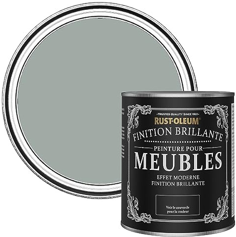 Rust-Oleum Grey Furniture & Skirting Board Paint in Gloss Finish - Pitch Grey 750ml
