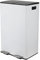 Spirella - Poubelle Tri Sélectif Cuisine Capacité 60L (2x30L) à Pédale - Modèle Aliya - Acier Inox Brossé - Couvercle Soft-Close - Seaux Amovibles - Poignées Latérales - Design Moderne - Blanc Mat