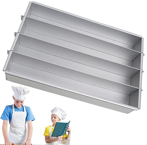 BAOK Aluminum Cake Pans,Silver Battenberg Cake Pans | Universal Adjustable Foldaway Cake Pan Detachable Bakeware Tin for Cooking & Baking Cakes, Muffins, & Bread