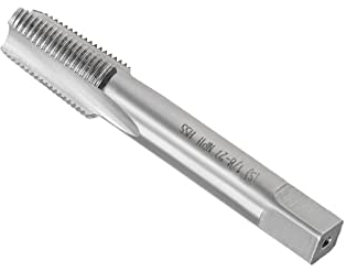 CoCud Rosca Fresado Machos, 1/8-27 NPTF Rosca H2, Máquina 3 Rectas Flautas Tornillo Roscado Herramienta - (Aplicaciones: para Roscado Perforación Máquina), 1uds