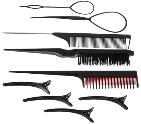 Ipetboom Pettini Per Capelli Pettine Coda Di Precisione e Pettini Per Cotonare Realizzati Materiali Pregiati Per Styling Versatile Districatura e Sollevamento Dei Capelli