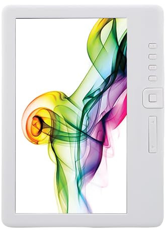 Plyisty Lector de Libros E de 7 Pulgadas, Color E Ink Display, 512m Ram, con Música, Video, Función Fotográfica, Tamaño y Brillo de Fuente Ajustable, Estuche Protectora y Auriculares (16G)