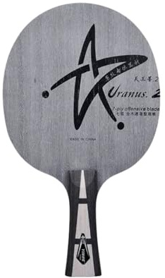 YINHE U2 Table Tennis Paddle, 7-Ply Pure Wood Blade, Professional-Grade Hand-Glued Table Tennis Racket, Uranus Horizontal Grip Blade, FL Grip