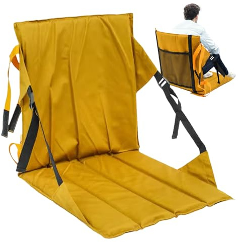 Cojín Para Asiento De Estadio: Cojín Para Silla Plegable De Viaje, Soporte Para Gradas Portátiles, Cómodo Equipo Para Sentarse Al Aire Libre De Usos Múltiples | Senderismo, , Excursión, Uso En Ev