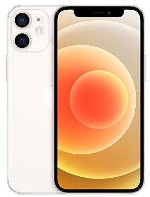 Apple iPhone 12 mini, 128GB, White - (Renewed)