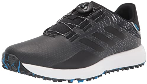 adidas Men's S2G BOA Wide Spikeless Golf Shoes, Core Black/Core Black/Grey Six, 7