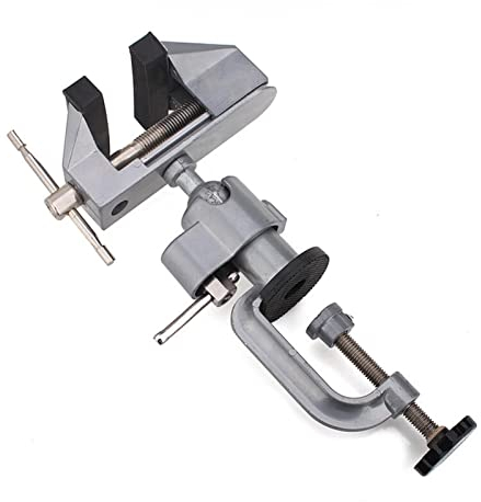 Mini-Bohrer-Bank-Schraubstock Tischringbank-Klemme Vewes Mühle Halter Bohrständer for Rotationstool, Handwerk, Modellgebäude, Elektronik, Hobby