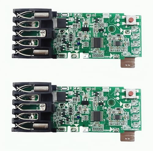Janllenton Protection Circuit Board (PCB) for Milwaukee M18 18V Batteries – Replacement BMS Module for 1.5Ah, 2.0Ah, 3.0Ah, 4.0Ah, 5.0Ah & 9.0Ah Models (Battery Not Included, 2-Pack)