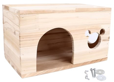 JOROBURO Maison en Bois pour Animaux, Cabane Spacieuse sans Fond pour Animaux de Compagnie, Grande Cabane de Jeu pour Lapins, Grands, Moyens et Petits Chats, Chinchillas