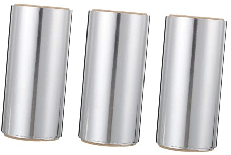 FOMIYES Lot De 3 Feuilles De Papier D'aluminium Épaisses 50m Pour Coloration Cheveux Et Vernis à Ongles Professionnel Usage Salon De Coiffure Résistance Haute Température