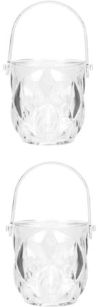 Alipis 2 Piezas cubeta de Hielo Reutilizable Cubos de Hielo Cubo de Hielo de Vino Frío Enfriador de Vino Cajas Ice Cube Barril de Cerveza balde útil Cubo de Botella de Cerveza el plastico