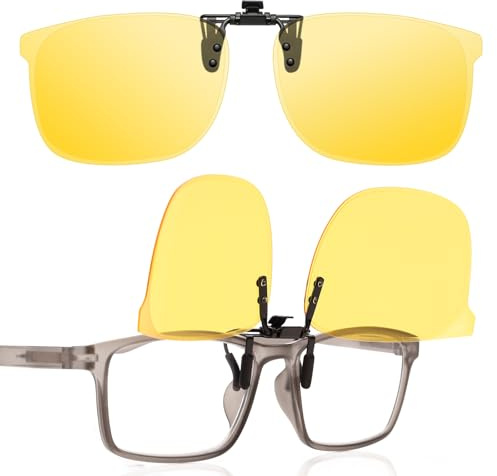 LUFF Clip-On Gafas de sol polarizadas Cat-Eye para hombres y mujeres,UV400, Antirreflejo HD | Conducción segura, Ciclismo