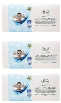 Ro.Ial Asciugamani in Carta a Secco Goffrata - 3 Confezioni da 60 Pezzi