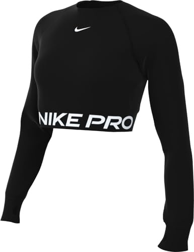 Nike Top Pro DF 365 Crop Ls, Black/White, FV5484-010, M