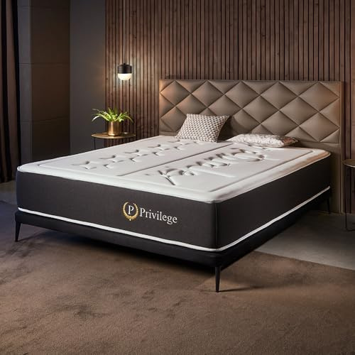 Naturalex - Colchón Premium Privilege 180x200 cm - Altura 30 cm - Espuma Viscoelástica AeraPur HQ & Blue Látex - 7 Zonas de Confort, Óptima Ventilación, Adaptable - Certificado Oeko-Tex