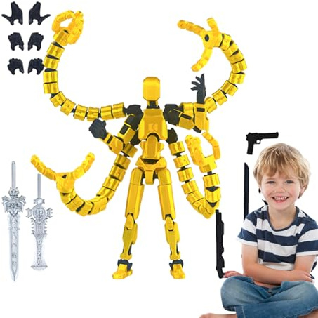 Genérico Figuras De Acción Increíbles | Set De Figuras Articuladas Coleccionables | Accesorios Impresos En 3D, Juguetes Ensamblados Y Coleccionables Articulados para Amantes De Juegos