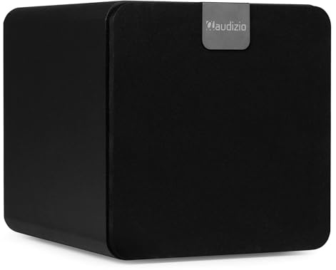 Audizio SW80D Caisson de Basses Actif Hi-FI 160W, Subwoofer 8 avec Réglage Crossover et Volume Indépendant, Idéal pour Home Cinema, Musique et Gaming