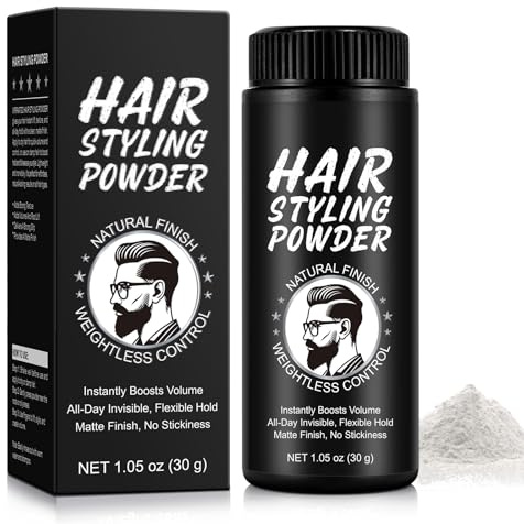 Hair Styling Powder,texture volumizzante per uomini e donne, stile naturale senza finitura - tenuta forte per 24 ore su tutti i tipi di capelli