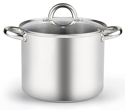 Cook N Home 8 Quart Stainless Steel Stockpot with Lid