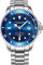 Automatic Stainless Steel Tauchuhr, 200 Meter wasserdicht, gebürstetes und abgeschrägtes Armband mit Taucher-Sicherheitsverschluss und verschraubter Krone