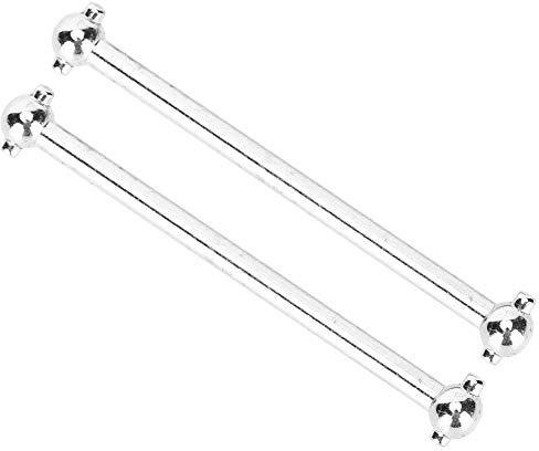 Tbest Arbre d'entraînement de Voiture RC, Accessoire de Remplacement d'arbre d'entraînement en métal 2 pièces pour HS 18301 18302 18311 18312 1/18 Voiture RC