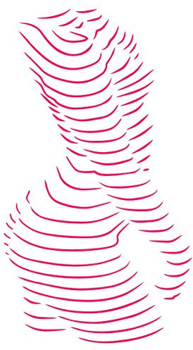 Body Wall Art Schablone, 21,59 x 39,37 cm (L) – Frauenkörper Silhouette dekorative Schablonen zum Malen