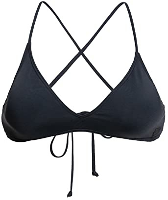 Roxy Beach Classics-Athletic Triangle Bikini Top for Young Women, Antracite, M Donna
