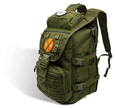 District North District North Headgear Outdoor-Rucksack, taktischer Rucksack aus 720D-Polyester, wasserdichter Wanderrucksack, Survival-Notfall-Rucksack, oliv