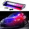 Feux stroboscopiques d'urgence LED Rouge Bleu pour pare-brise avec ventouses,Feu de circulation clignotant d'avertissement de danger pour voitures,camions,camions de pompiers,véhicules de volontaires