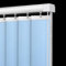 FENGSHOUU Lamellenvorhänge Vertikaljalousie Verdunkelungsvorhänge nach Maß,Komplettset Vertikaljalousie,Hitzeschutz und Sichtschutz,für Terrassen Glasschiebetüren,Breite×Höhe (130cm x 250cm)