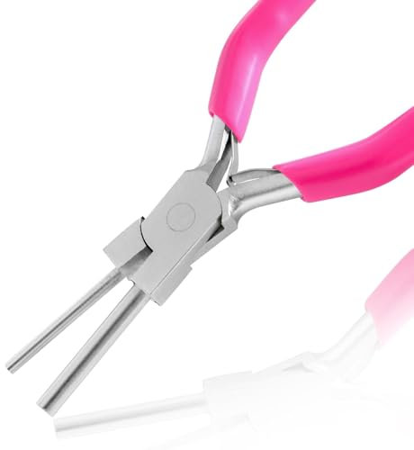 LEONTOOL Bail Making Pliers - 3mm & 5mm Wire Bending Pliers for Jewelry Making, Non-Slip Handle Ring Bending Tool