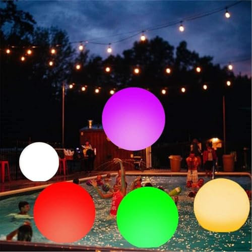 Pallone Da Spiaggia Gigante LED Luminoso - Palla Gonfiabile 16 Colori Con Telecomando, Illuminata per Piscina, Patio