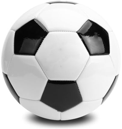 Cocoarm Futsal Ball Größe 5 Fußball, Trainingsball Der Größe 5 Für Und Amateure, Jugendliche, Schwarz Und Weiß, Anwendbar Für Profi- Oder Amateurfußballaktivitäten, 21,5 X 21,5 X 21,5 cm