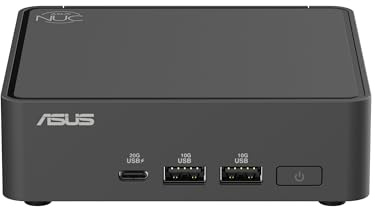 ASUS NUC 15 Pro Plus-kit RNUC15CRSU50002 (Intel Core Ultra 5 225H processor, Intel Arc Graphik, WiFi 7, Bluetooth 5.4, utan operativsystem, med EU-strömförsörjning, vit) | DDR5-6400, inbyggt grafikkort, Wi-Fi 7, Bluetooth 5.4, kompatibel med Windows 11 Pro och Windows 11 Home