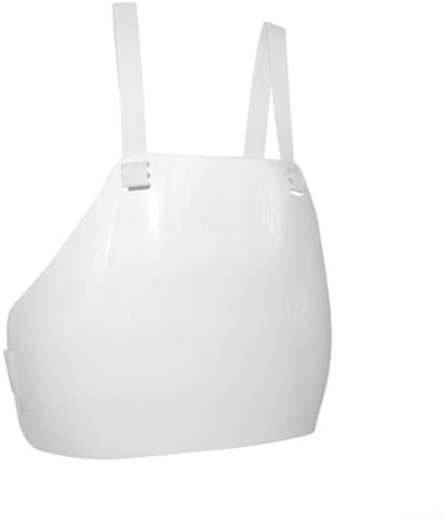 Fencing Chest Protector for Epee Foil, Lightweight PVC Sternum Guard with Adjustable Straps, Protective Body Armour Under Jacket for Men Women Competition Training(Mens-L)