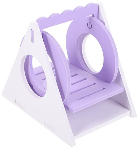 JEWEDECO Balançoire pour Petits Animaux en PVC, Accessoire pour Cobayes et Chinchillas, Jeu d'exercice et Prévention des Morsures en Cage, Design Délicat pour Maison de Repos