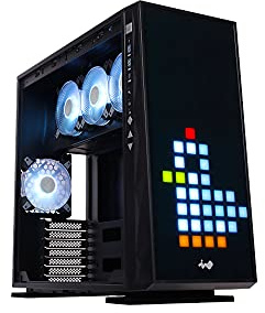 IN WIN 309GE (IW-CS-309GE-BLK) EATX/EEB Mid Tower with 4 ARGB Fan, Black