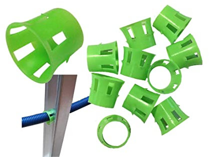 10 Manchons PVC pour coulisser les gaines élec dans les montants alu. Clipser la bague EasyGliss dans le profilé métallique avant de passer la gaine. Antiblocage assuré, facilité, temps gagné !