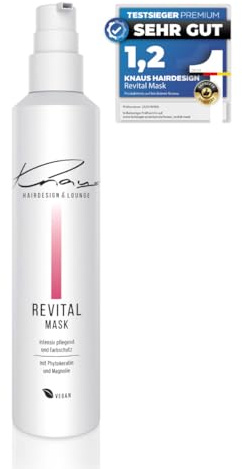 Knaus Hairdesign REVITAL Intensivmaske Mask – Hochkonzentrierte Haarmaske mit B5 Phytokeratin & Magnolie – Für coloriertes, getöntes & gesträhntes Haar – Farbpflege, Glanz & Geschmeidigkeit
