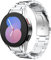 MoKo Metall Armband Kompatibel mit Samsung Galaxy Watch 7 FE 6 5 4 Armband 40mm 44mm/Watch 6 4 Classic 43mm 47mm 42mm 46mm/5 Pro 45mm, Edelstahl Ersatzarmband Uhrenarmband für Herren Damen, Silber