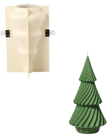 BOOWAN Nicole Candle Moulds are Used for Making Christmas Trees, Christmas Decoration Gifts and Christmas Tree Candle Moulds (LZ0651-3)