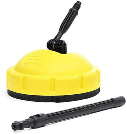 High Pressure Surface Patio Cleaner for Karcher K2 -K7 High Pressure Cleaner,Patio Cleaner Attachment, Brush attachment for Karcher,Long Handle Pressure Washer Rotary Brush (yellow)
